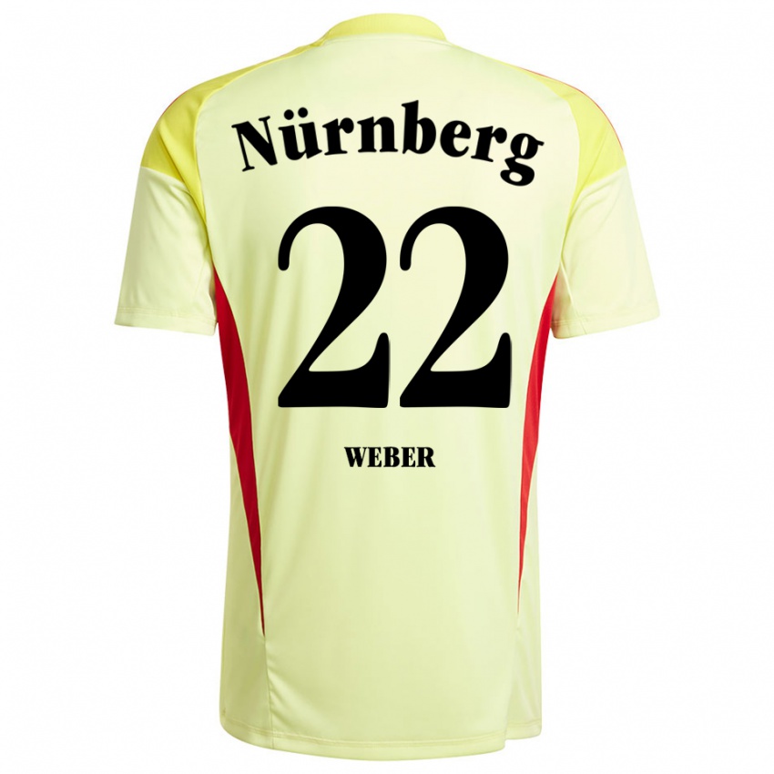 ילדים Ruben Weber #22 צהוב שחור חולצת שוער 2025/26 חולצה קצרה