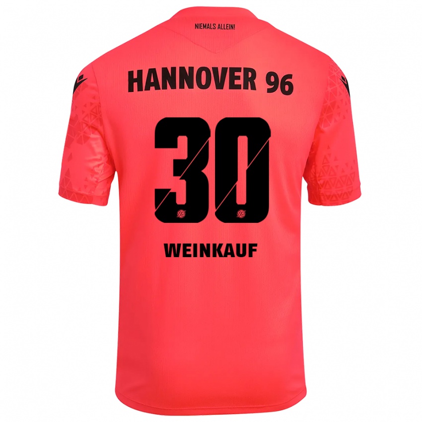 ילדים לאו וויינקאוף #30 אדום שחור חולצת שוער 2025/26 חולצה קצרה