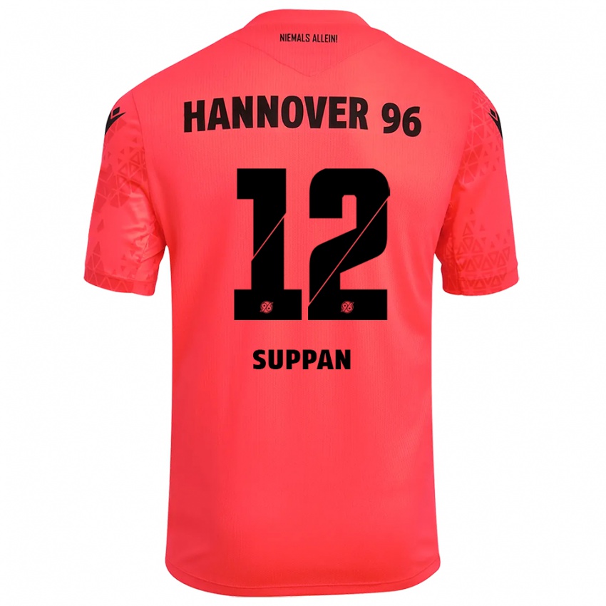 ילדים יאניק סופאן #12 אדום שחור חולצת שוער 2025/26 חולצה קצרה