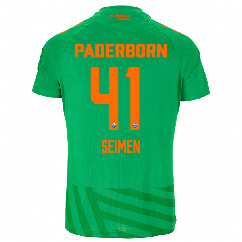 ילדים דניס זיימן #41 ירוק כתום חולצת שוער 2025/26 חולצה קצרה