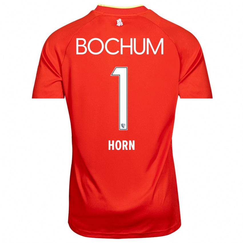 ילדים טימו הורן #1 אדום לבן חולצת שוער 2025/26 חולצה קצרה