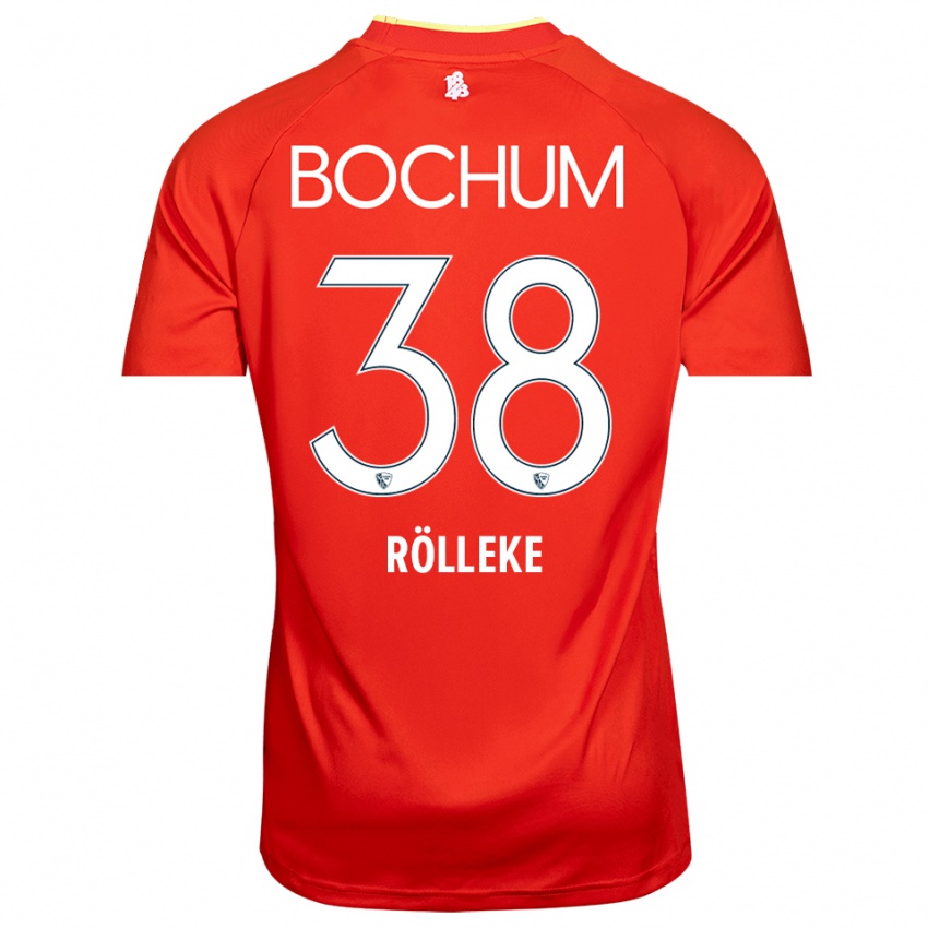 ילדים Hugo Rölleke #38 אדום לבן חולצת שוער 2025/26 חולצה קצרה