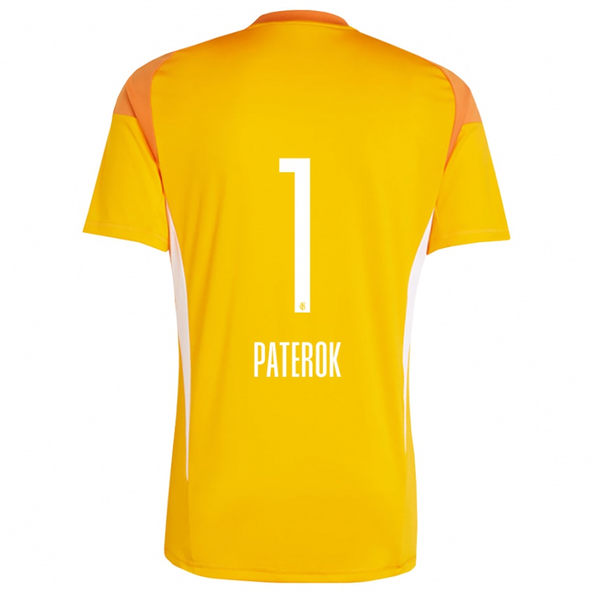 ילדים טים פטרוק #1 צהוב כתום חולצת שוער 2025/26 חולצה קצרה