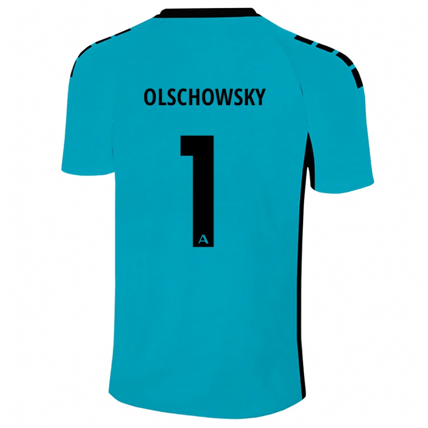 ילדים Jan Jakob Olschowsky #1 ציאן חולצת שוער 2025/26 חולצה קצרה