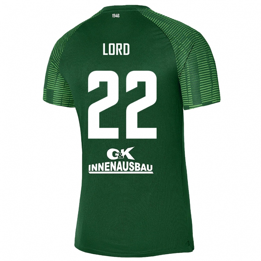 ילדים לואי סשה לורד #22 ירוק כהה שחור חולצת שוער 2025/26 חולצה קצרה