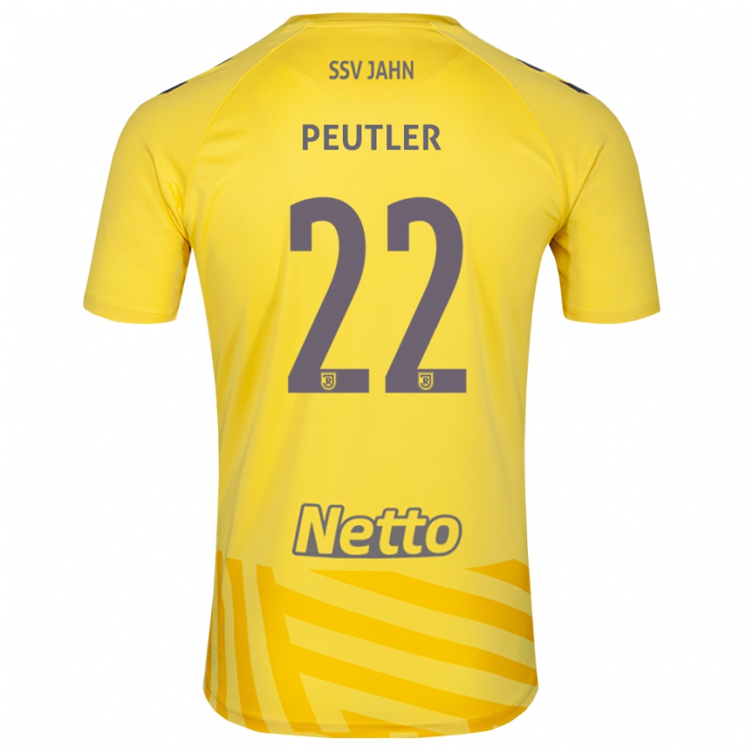 ילדים Julio Peutler #22 אפור צהוב חולצת שוער 2025/26 חולצה קצרה