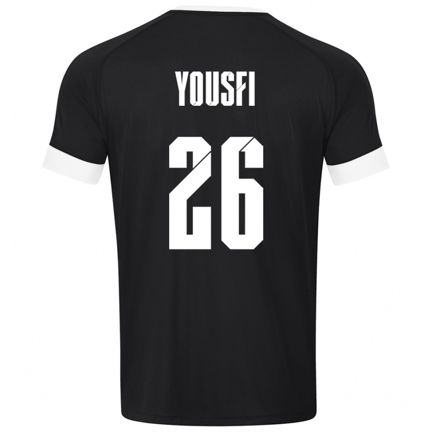ילדים אליאס יוספי #26 שחור לבן חולצת שוער 2025/26 חולצה קצרה