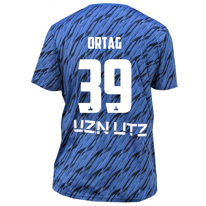 ילדים כריסטיאן אורטאג #39 כחול רויאל לבן חולצת שוער 2025/26 חולצה קצרה