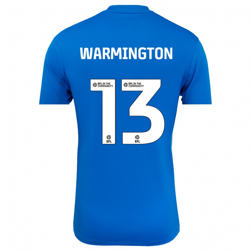 ילדים טייריס וורמינגטון #13 כחול לבן חולצת שוער 2025/26 חולצה קצרה