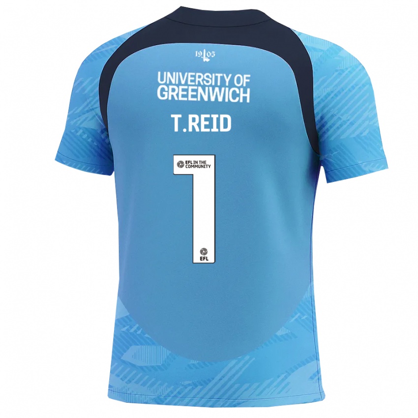 ילדים טומי ריד #1 כחול לבן חולצת שוער 2025/26 חולצה קצרה