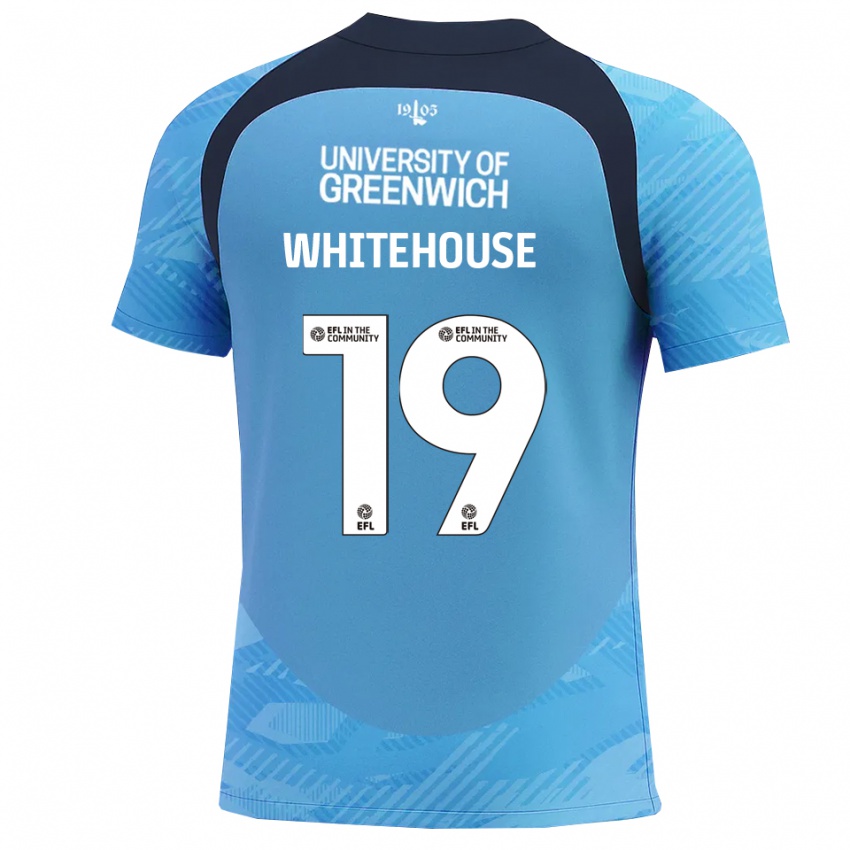 ילדים סופי וייטהאוס #19 כחול לבן חולצת שוער 2025/26 חולצה קצרה