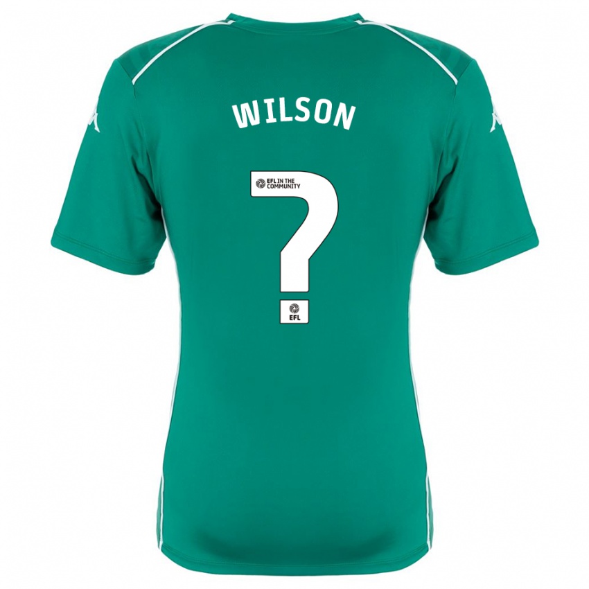 ילדים George Wilson #0 ירוק לבן חולצת שוער 2025/26 חולצה קצרה