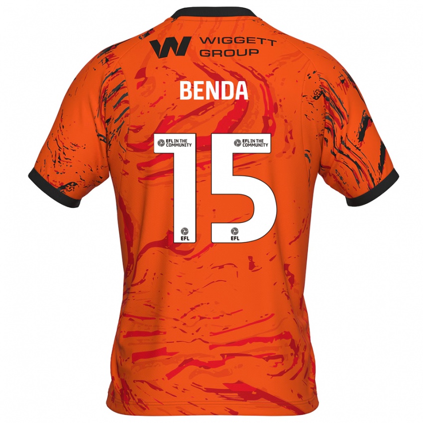 ילדים סטיבן בנדה #15 כתום שחור חולצת שוער 2025/26 חולצה קצרה