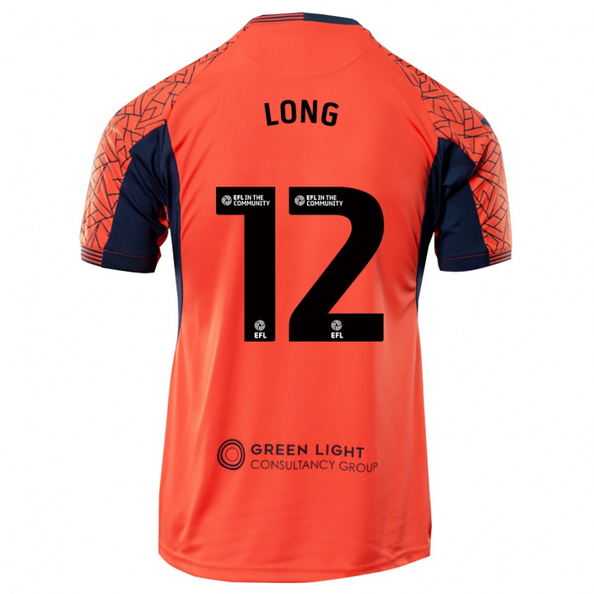 ילדים ג'ורג' לונג #12 שחור כתום חולצת שוער 2025/26 חולצה קצרה