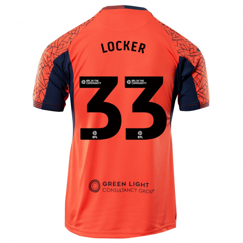 ילדים Amber Locker #33 שחור כתום חולצת שוער 2025/26 חולצה קצרה