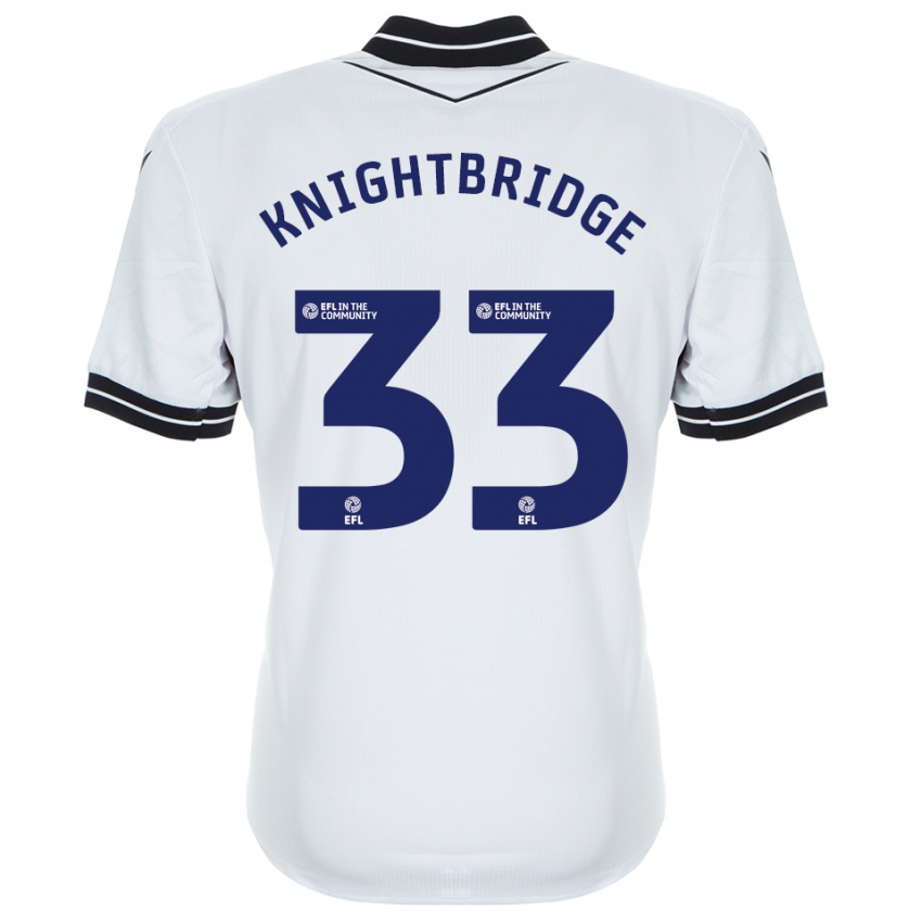 ילדים Jacob Knightbridge #33 כחול מלכותי לבן חולצת שוער 2025/26 חולצה קצרה