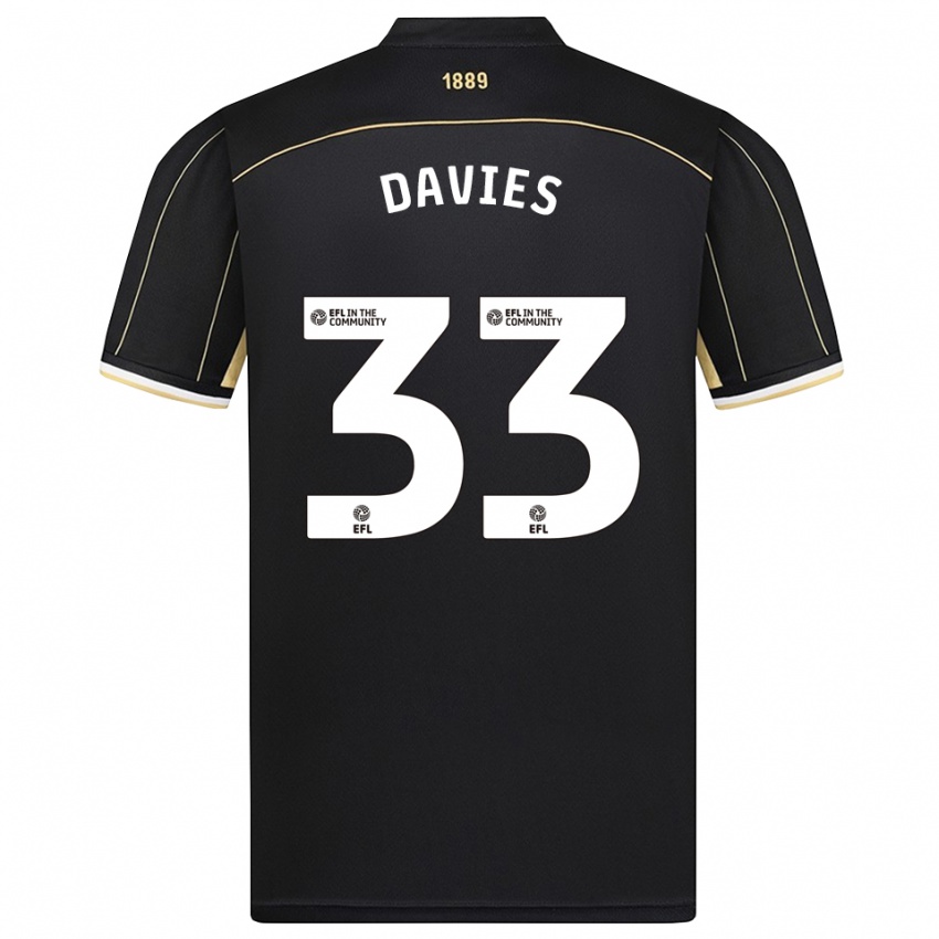 ילדים בת׳אן דייוויס #33 חום שחור חולצת שוער 2025/26 חולצה קצרה