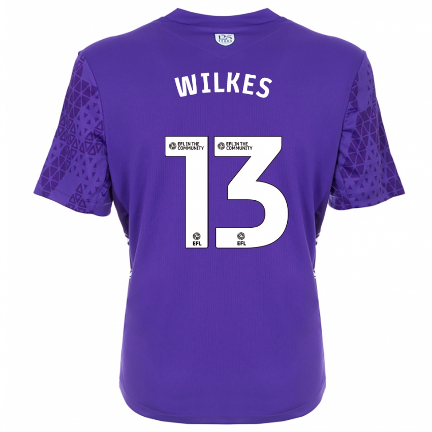 ילדים ליאם וילקס #13 סגול לבן חולצת שוער 2025/26 חולצה קצרה