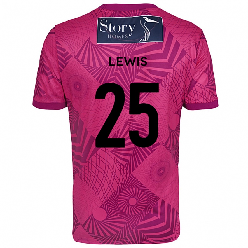 ילדים Harry Lewis #25 סגול מגנטה חולצת שוער 2025/26 חולצה קצרה