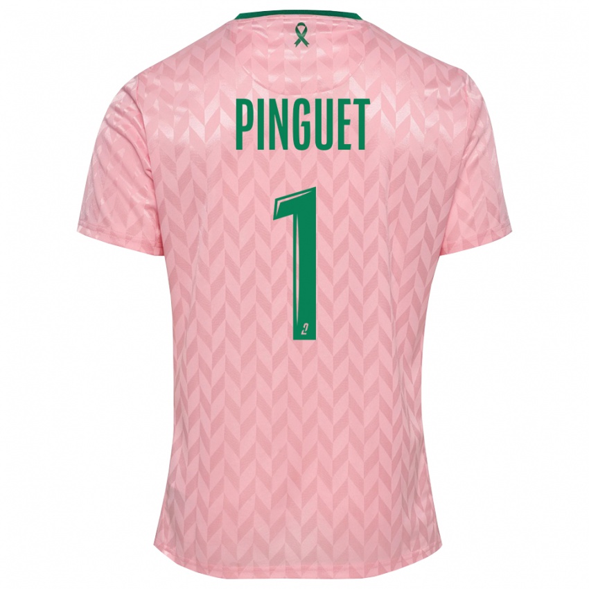 ילדים אליס פינגה #1 ירוק ורוד חולצת שוער 2025/26 חולצה קצרה