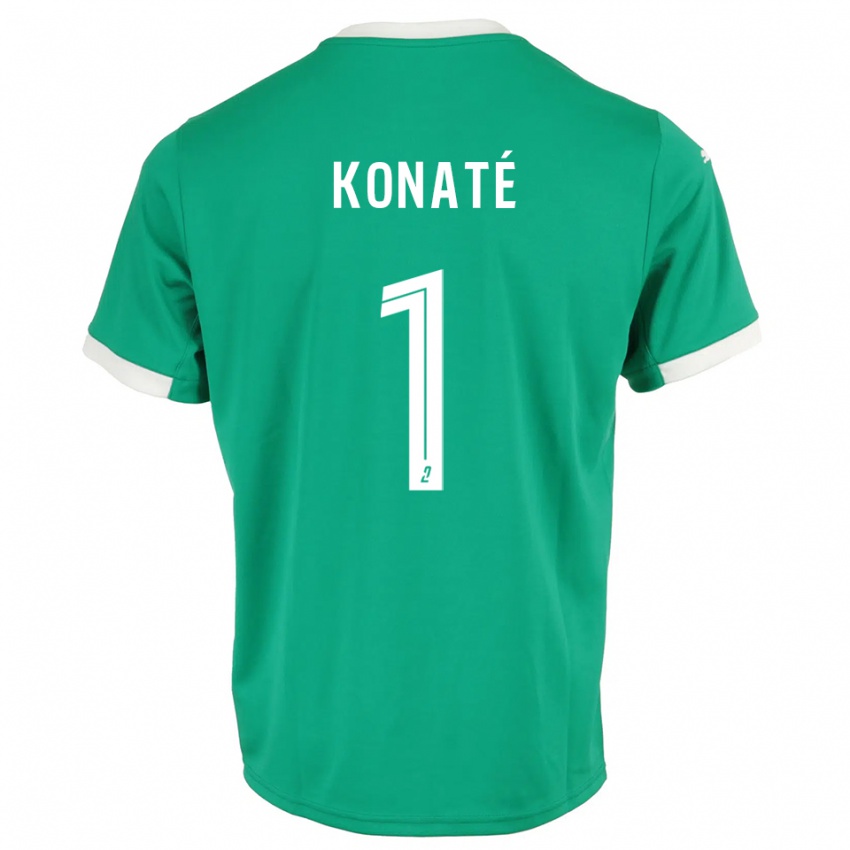 ילדים הילל קונאטה #1 לבן ירוק חולצת שוער 2025/26 חולצה קצרה