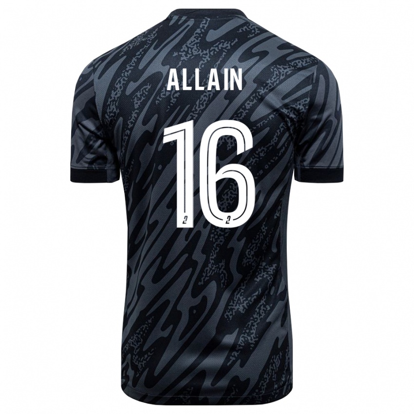 ילדים בובי אליין #16 שחור אפור חולצת שוער 2025/26 חולצה קצרה