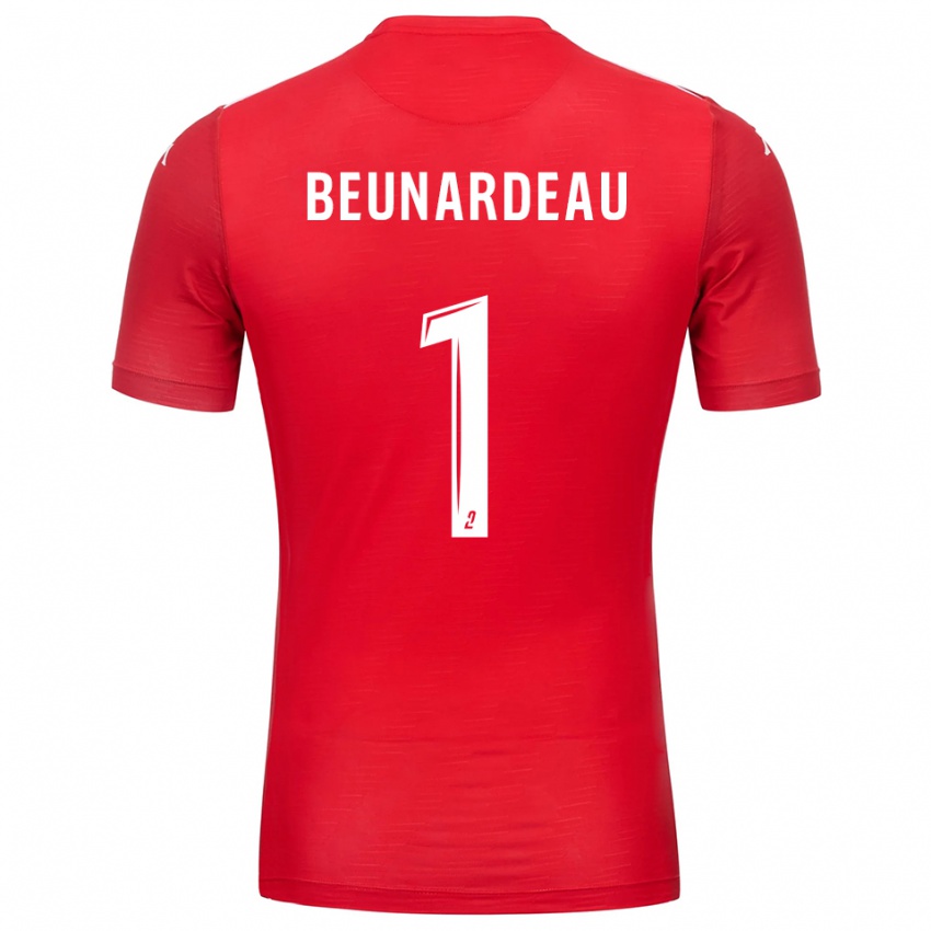 ילדים קוונטין בונארדו #1 לבן אדום חולצת שוער 2025/26 חולצה קצרה