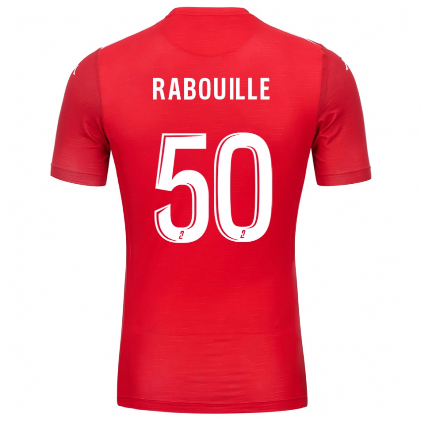 ילדים ולנטין רבוויל #50 לבן אדום חולצת שוער 2025/26 חולצה קצרה