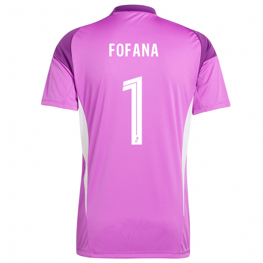 ילדים Cheik Fofana #1 לבנדר חולצת שוער 2025/26 חולצה קצרה