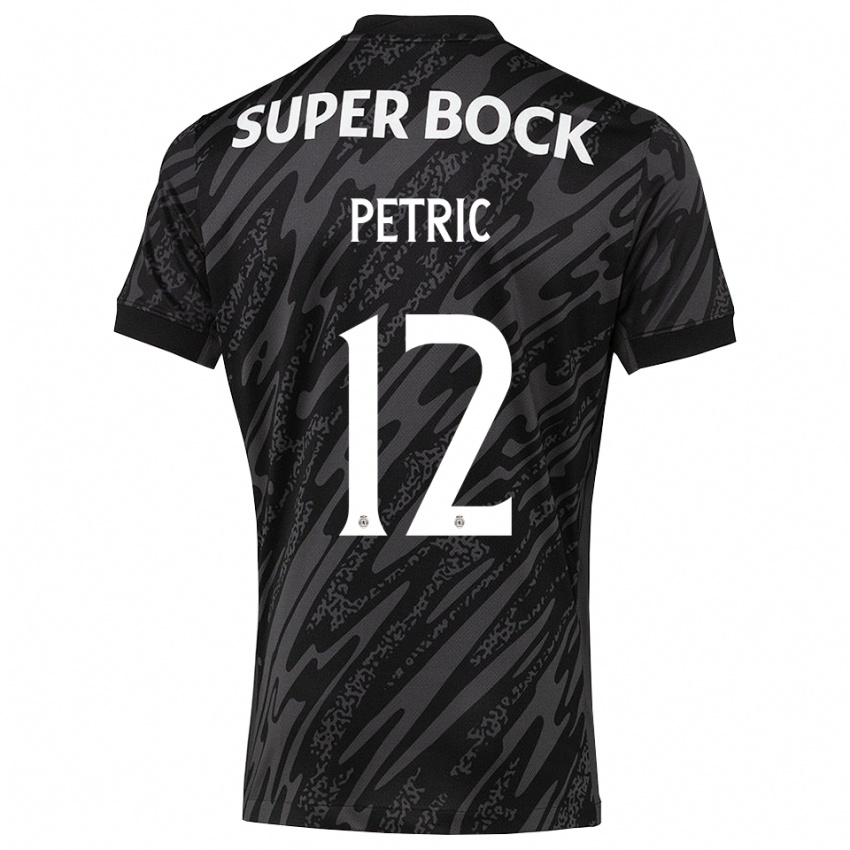 ילדים לוקה פטריץ׳ #12 אפור שחור לבן חולצת שוער 2025/26 חולצה קצרה