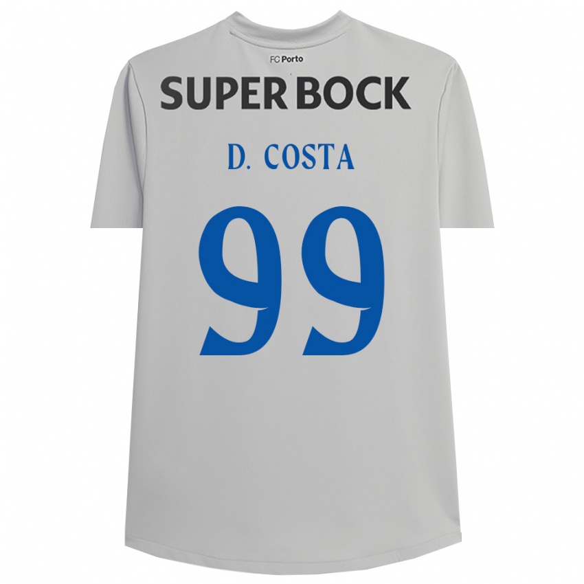 ילדים דיוגו קוסטה #99 אפור בהיר שחור חולצת שוער 2025/26 חולצה קצרה