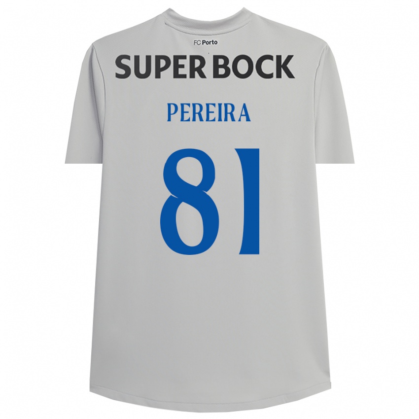 ילדים Martim Pereira #81 אפור בהיר שחור חולצת שוער 2025/26 חולצה קצרה