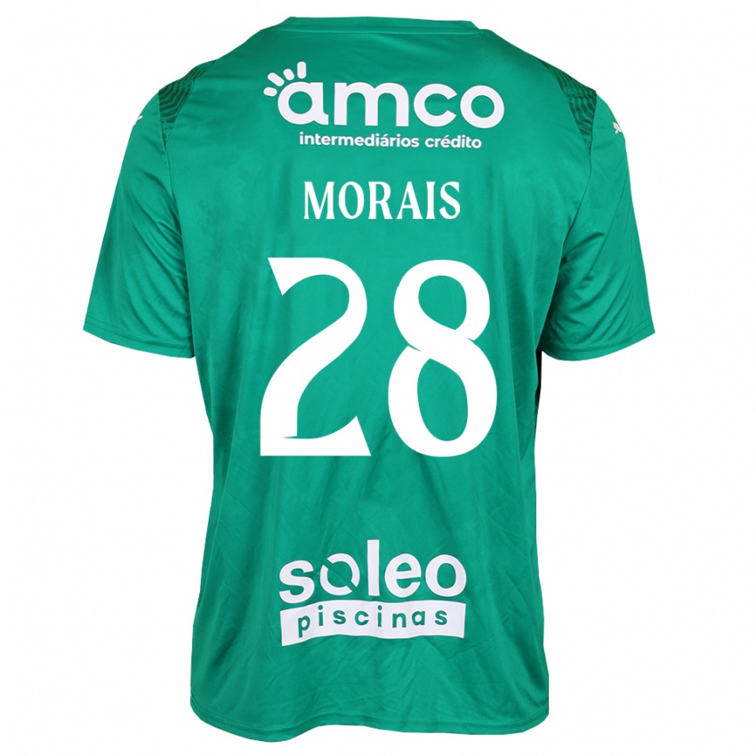 ילדים פטריסיה מוראיס #28 ירוק לבן חולצת שוער 2025/26 חולצה קצרה