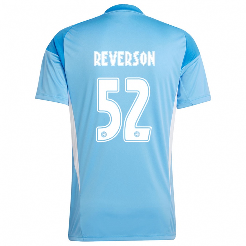ילדים פול פיטרס רוורסון #52 כחול בהיר לבן חולצת שוער 2025/26 חולצה קצרה