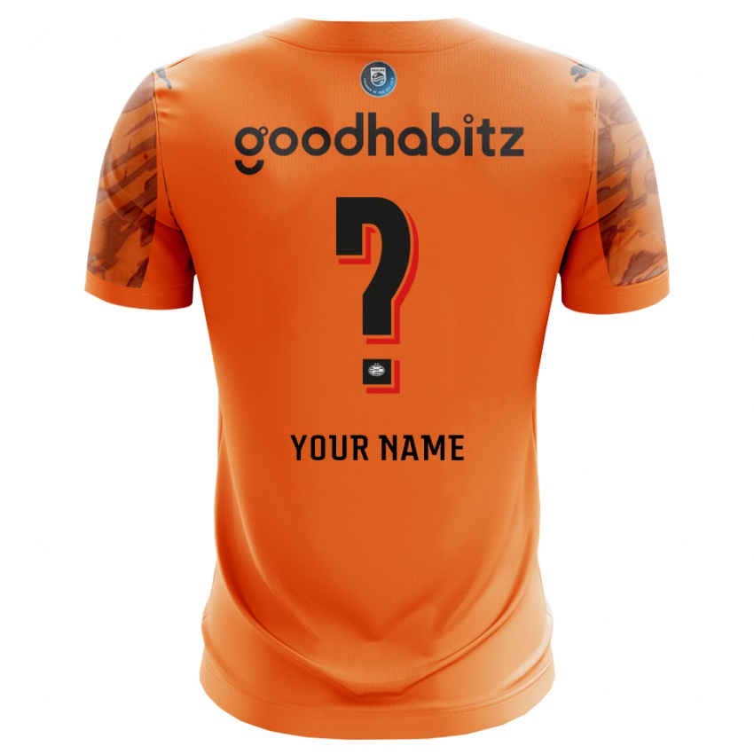 ילדים פ.ס.וו. איינדהובן כתום שחור חולצת שוער 2025/26 חולצה קצרה