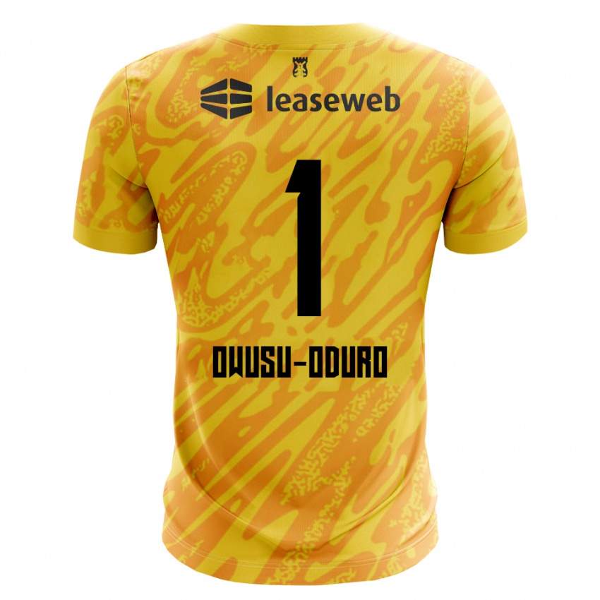 ילדים Rome Jayden Owusu-Oduro #1 כתום צהוב שחור חולצת שוער 2025/26 חולצה קצרה