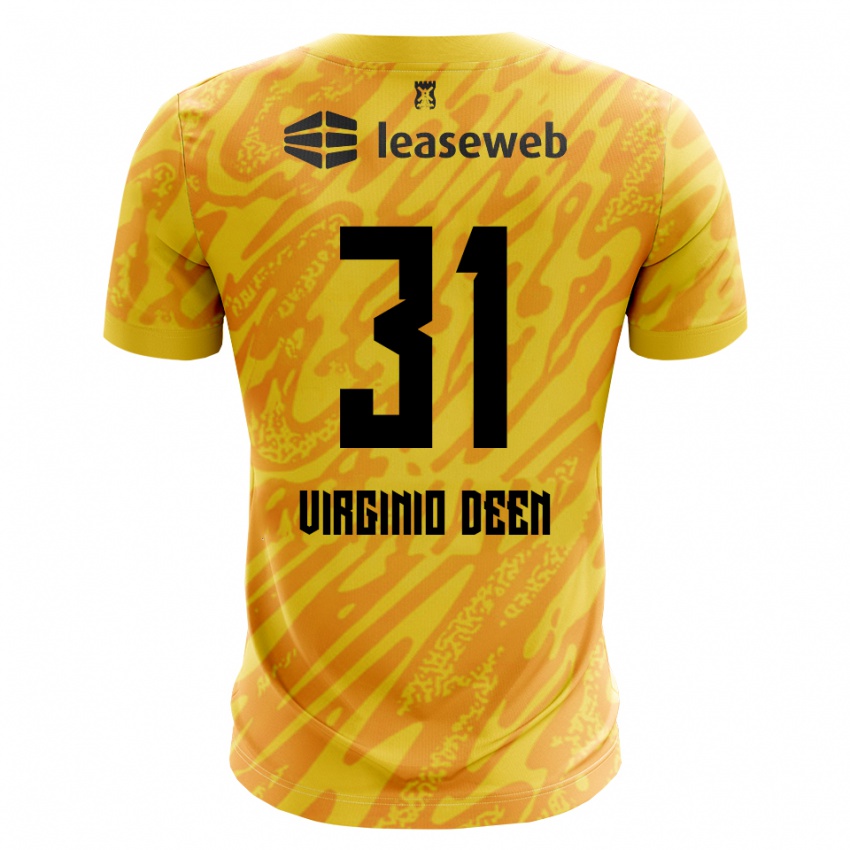 ילדים דניאל דין #31 כתום צהוב שחור חולצת שוער 2025/26 חולצה קצרה