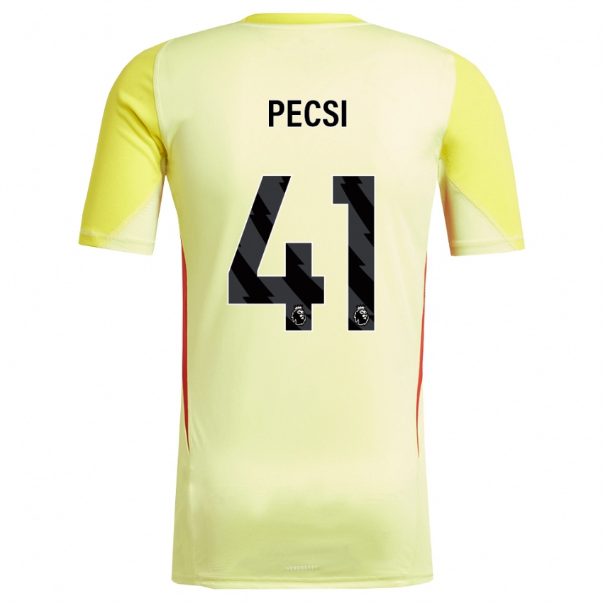 ילדים ארמין פצ'י #41 צהוב אדום חולצת שוער 2025/26 חולצה קצרה