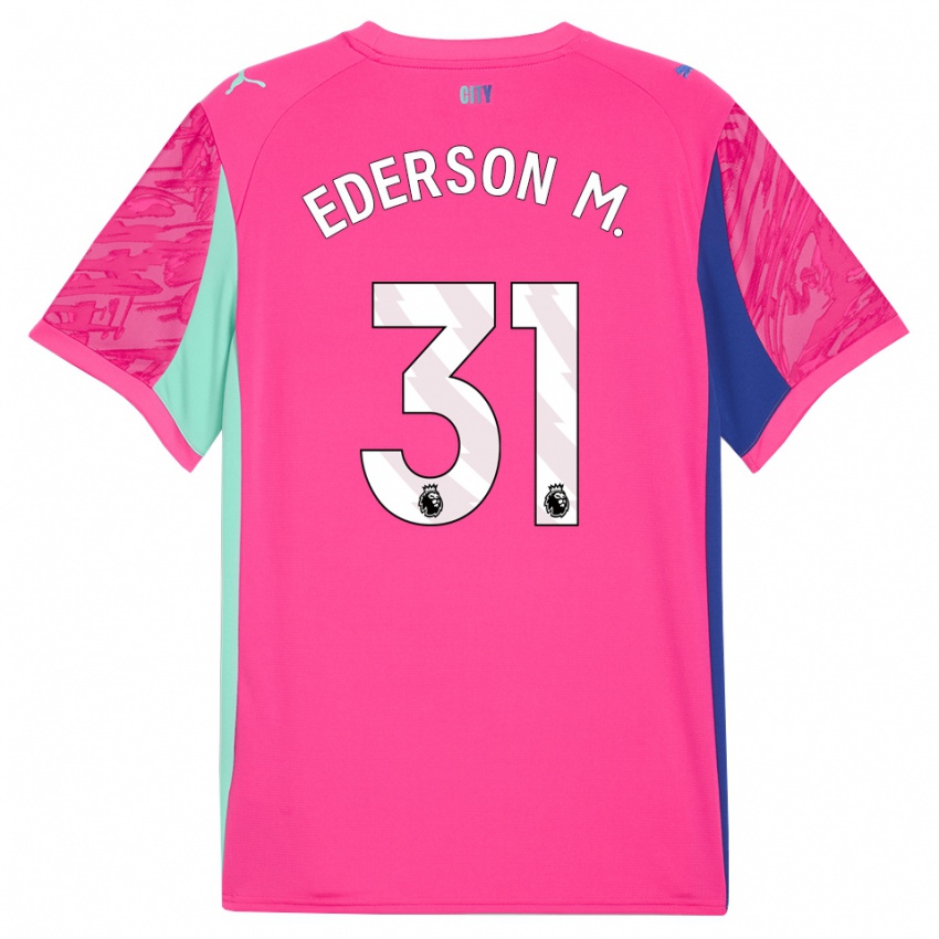 ילדים אדרסון מוראס #31 ורד ורוד חולצת שוער 2025/26 חולצה קצרה