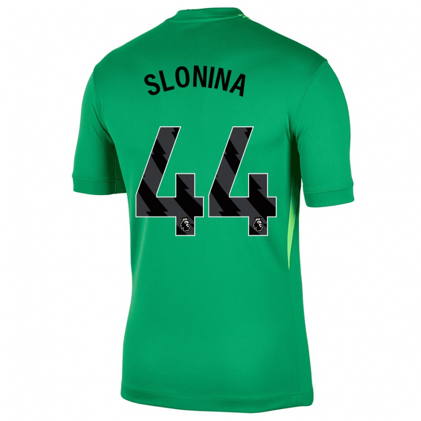 ילדים גבריאל סלונינה #44 ירוק שחור חולצת שוער 2025/26 חולצה קצרה
