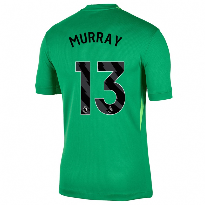 ילדים Jake Murray #13 ירוק שחור חולצת שוער 2025/26 חולצה קצרה