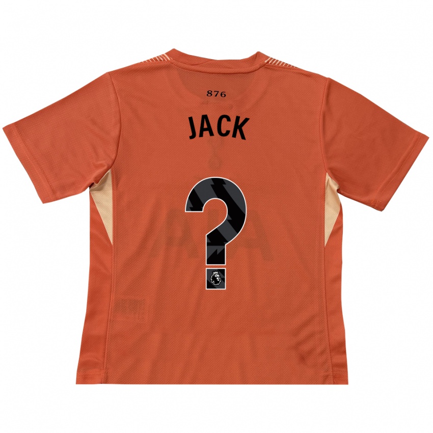 ילדים Mikel Jack #0 כתום שחור חולצת שוער 2025/26 חולצה קצרה