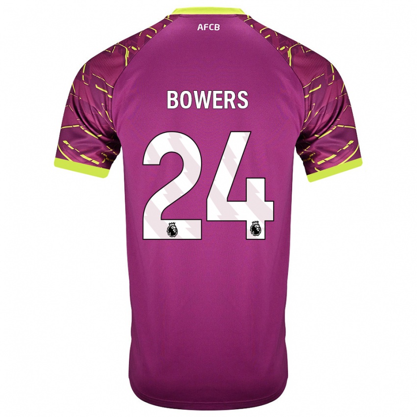 ילדים קלצי רוז באוורס #24 מג'נטה כהה חולצת שוער 2025/26 חולצה קצרה