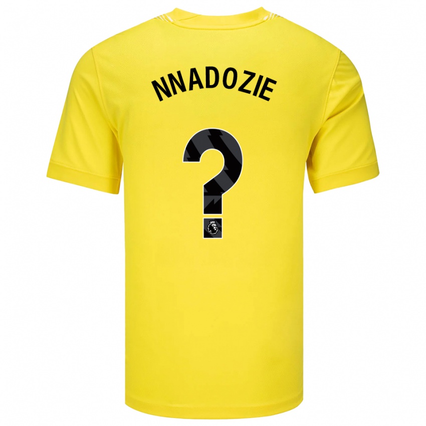 ילדים צ'יאמקה ננדוזי #0 צהוב שחור חולצת שוער 2025/26 חולצה קצרה