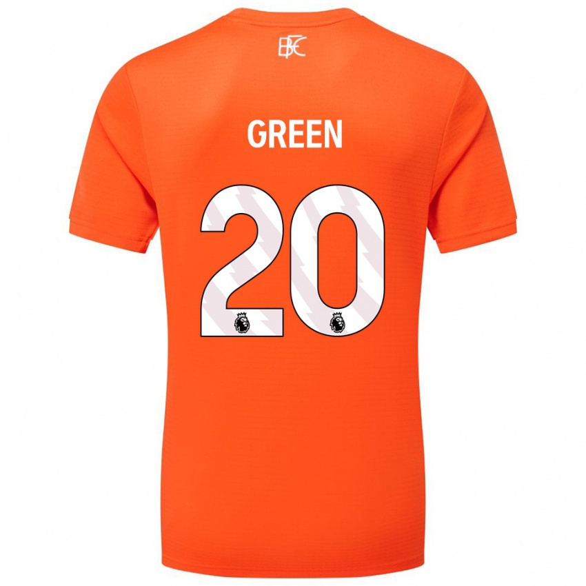 ילדים אטיין גרין #20 כתום לבן חולצת שוער 2025/26 חולצה קצרה