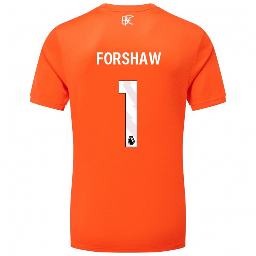 ילדים ואיס פורשו #1 כתום לבן חולצת שוער 2025/26 חולצה קצרה