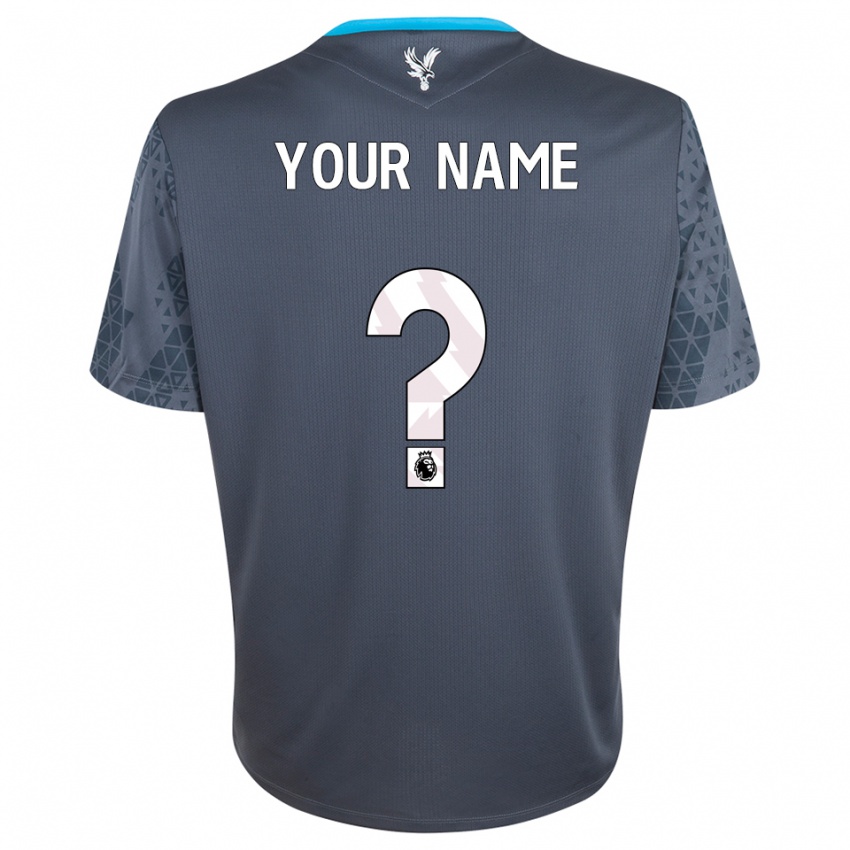 ילדים קריסטל פאלאס אפור כהה לבן חולצת שוער 2025/26 חולצה קצרה