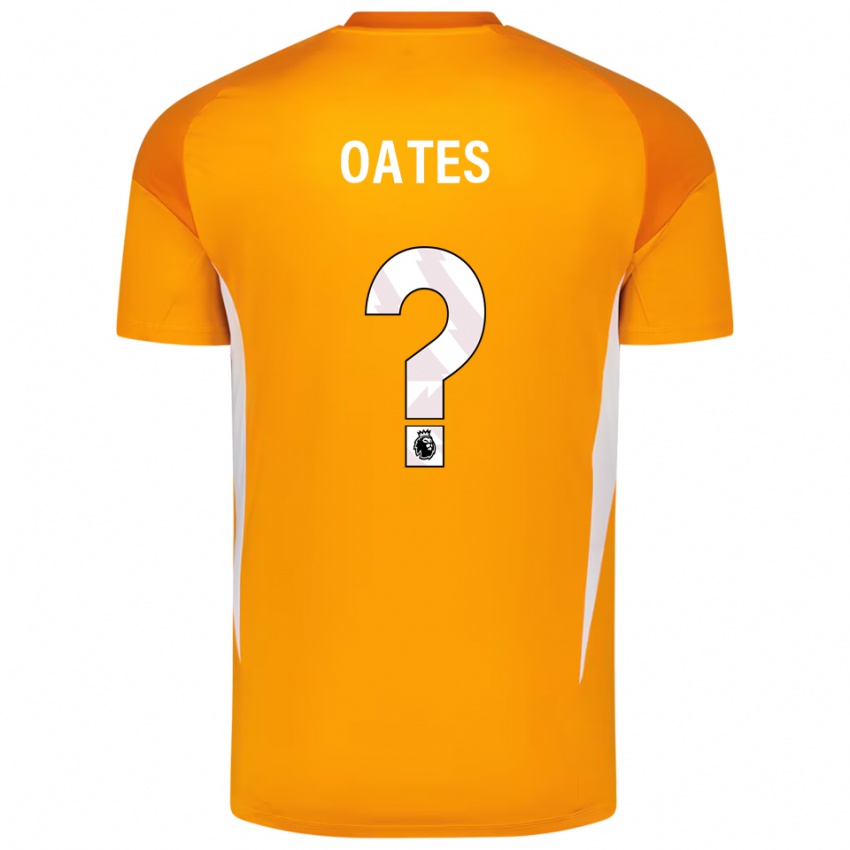 ילדים Charlotte Oates #0 כתום לבן חולצת שוער 2025/26 חולצה קצרה