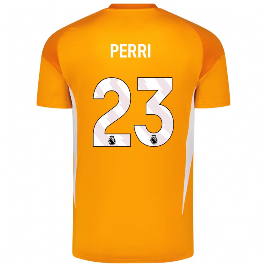 ילדים לוקאס פרי #23 כתום לבן חולצת שוער 2025/26 חולצה קצרה