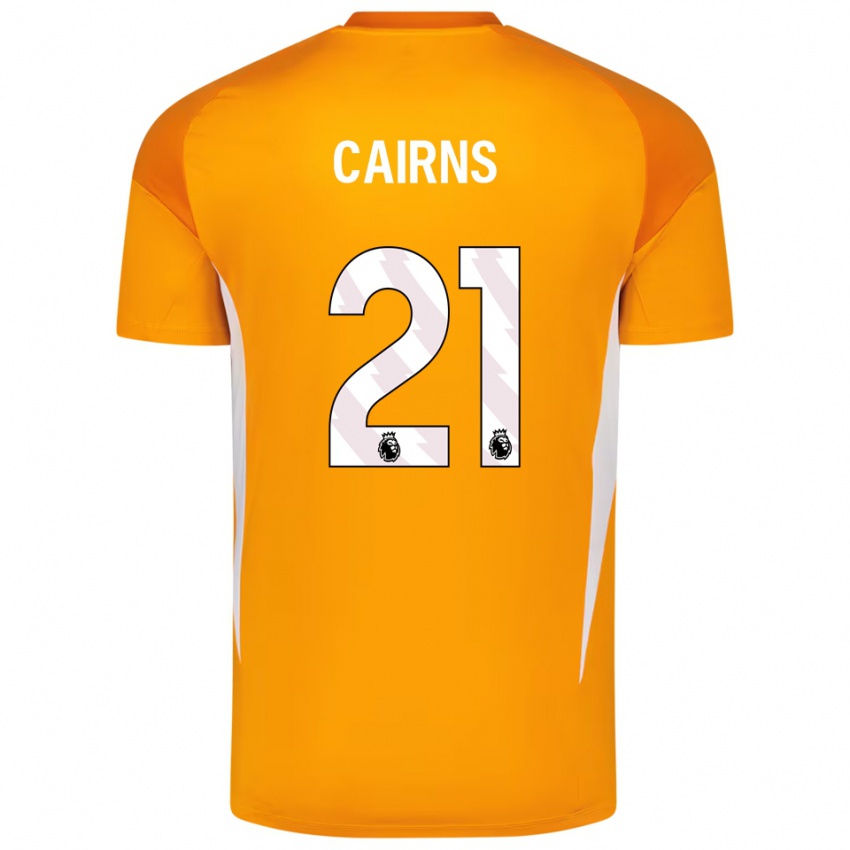 ילדים אלכס קיירנס #21 כתום לבן חולצת שוער 2025/26 חולצה קצרה